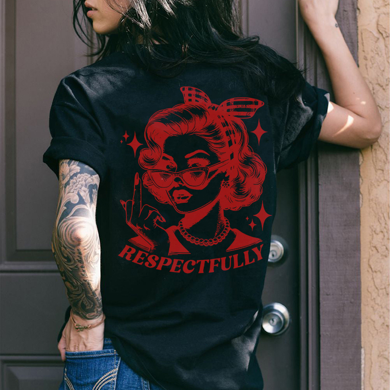 RESPECTFULLY Beauty Print Women's T-shirt