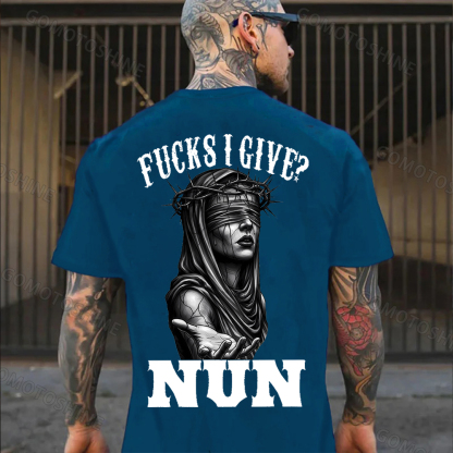 FUCKS I GIVE NUN Thorn Nun Print Men's T-Shirt
