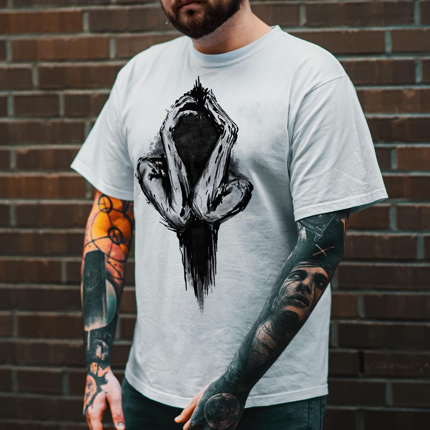 SAD GIRL Decadent Life Print T-shirt