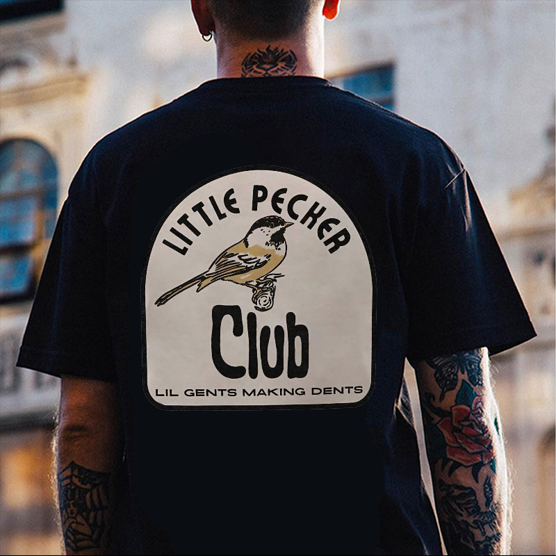 LITTLE PECKER CLUB LIL GENTS MAKING DENTS Print T-Shirt