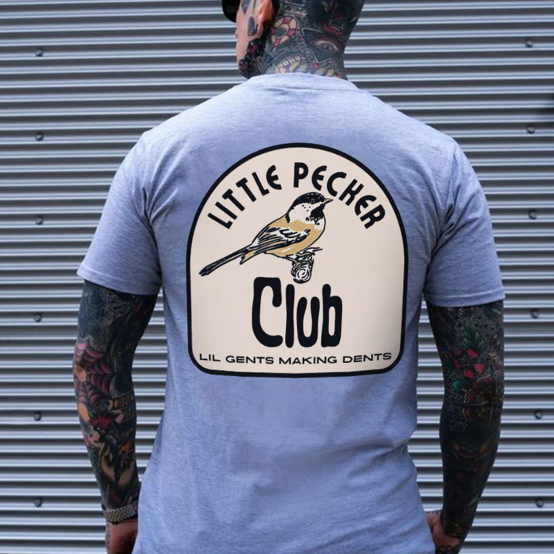 LITTLE PECKER CLUB LIL GENTS MAKING DENTS Print T-Shirt