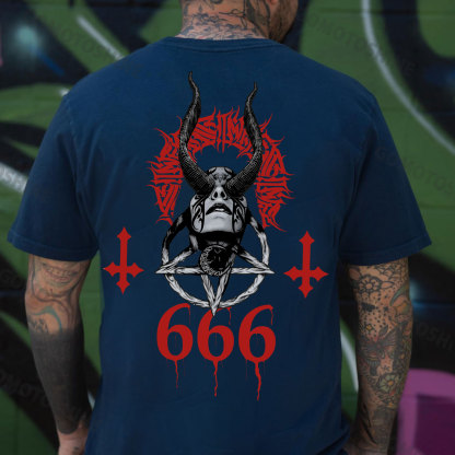 Evil Bleeding Runes Witch Print Men's T-Shirt