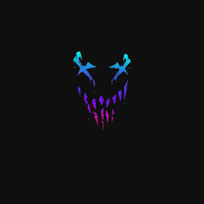 Fluorescent Evil Emoji Graphic Black Print T-shirt