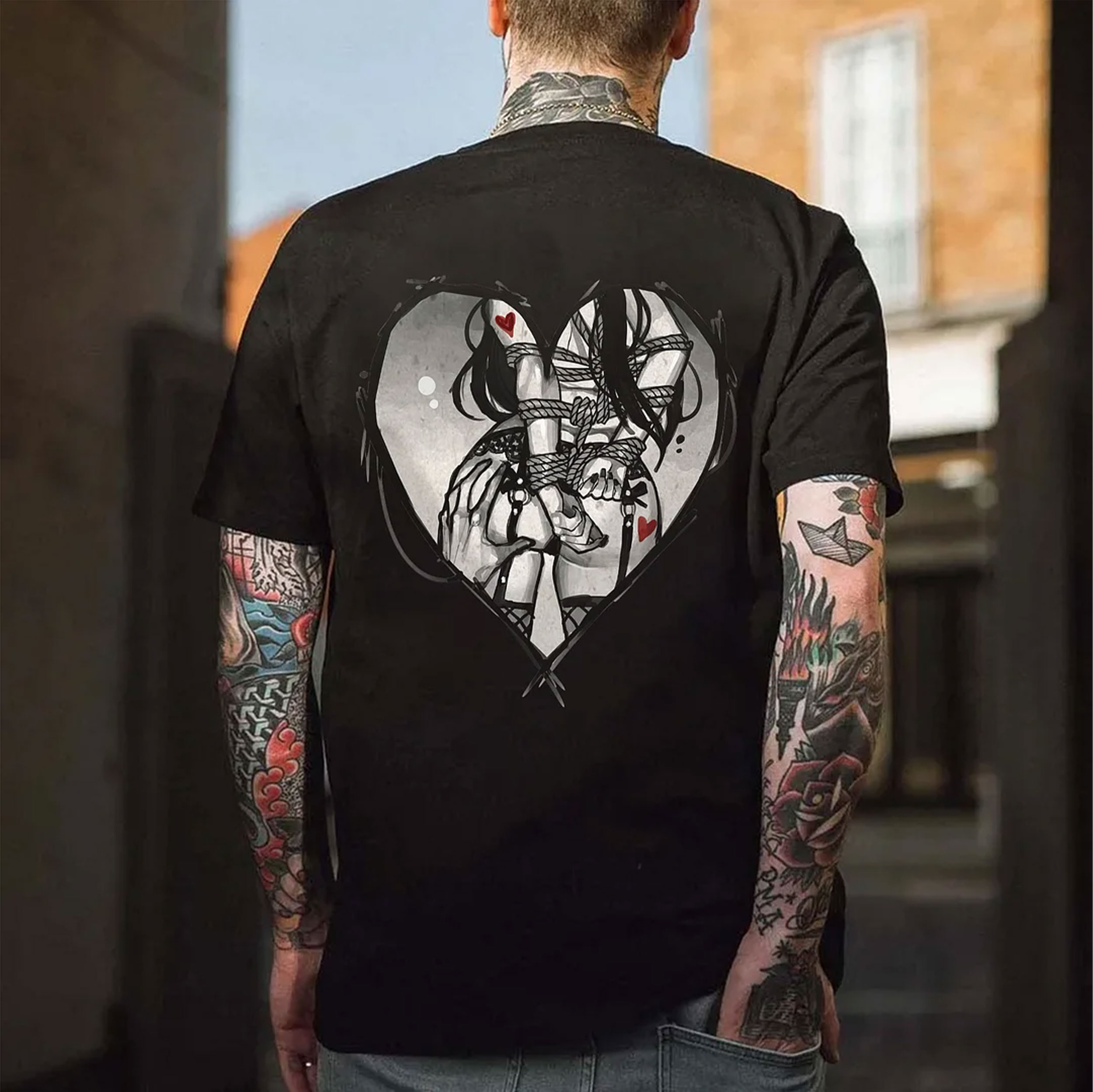 Bundle Game Black Print T-shirt