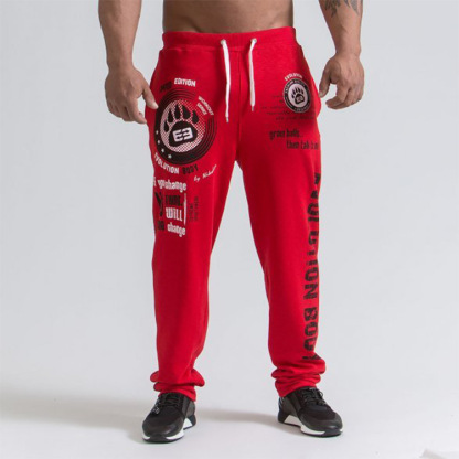 Letter Icon Graphic Comfortable Men's Print Sweatpants
