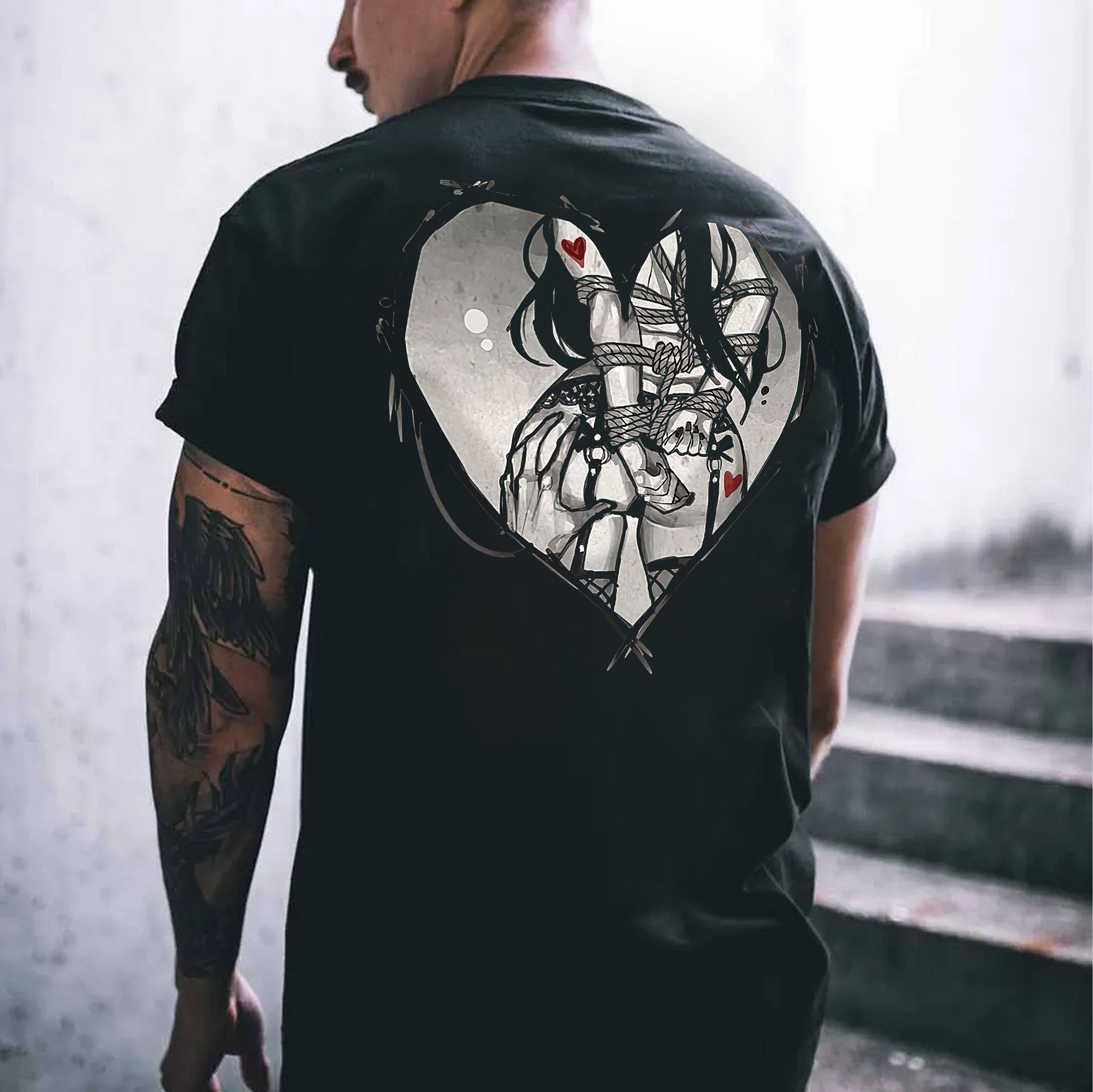 Bundle Game Black Print T-shirt