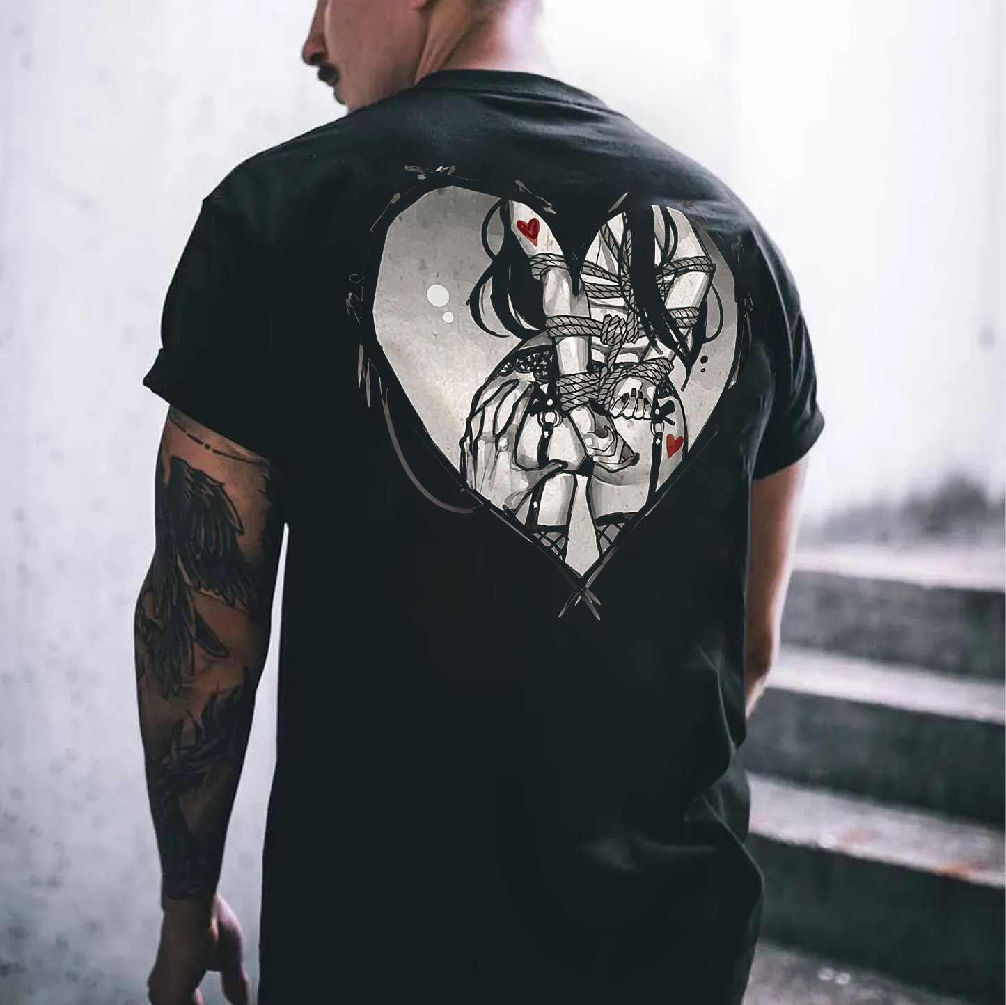 Bundle Game Black Print T-shirt
