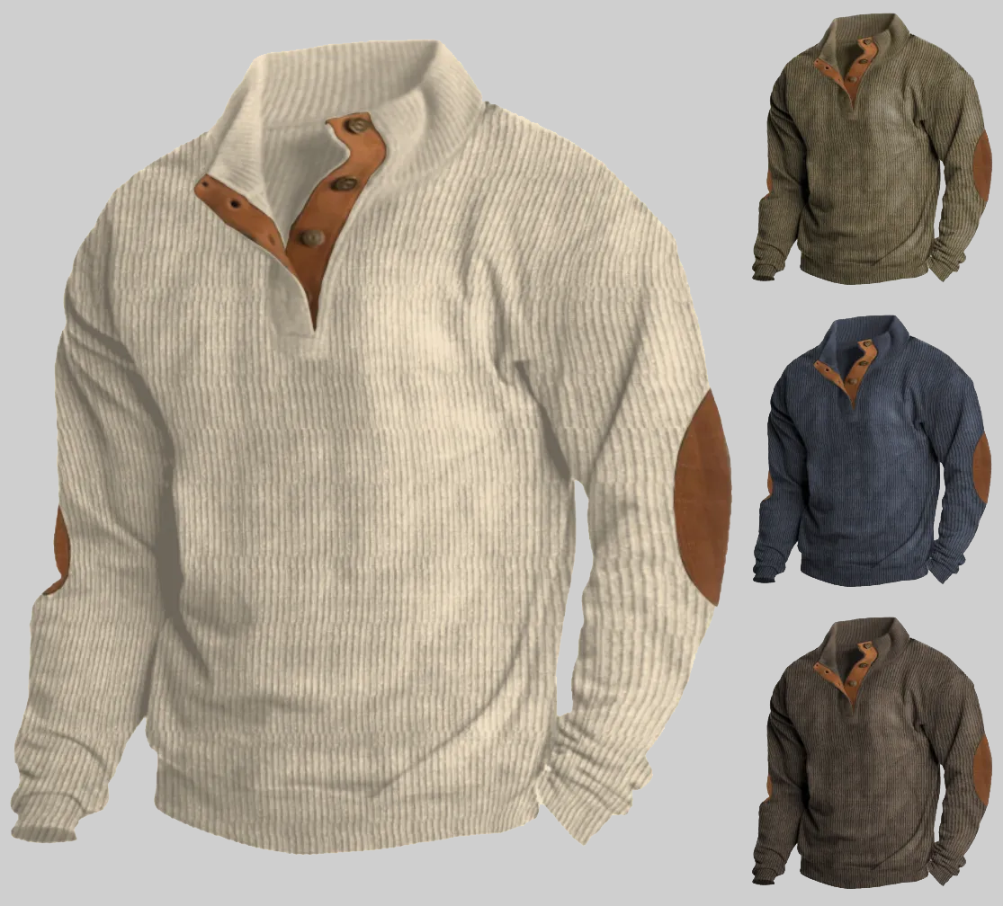 Men's Outdoor Casual Stand Collar Long Sleeve Sweatshirt