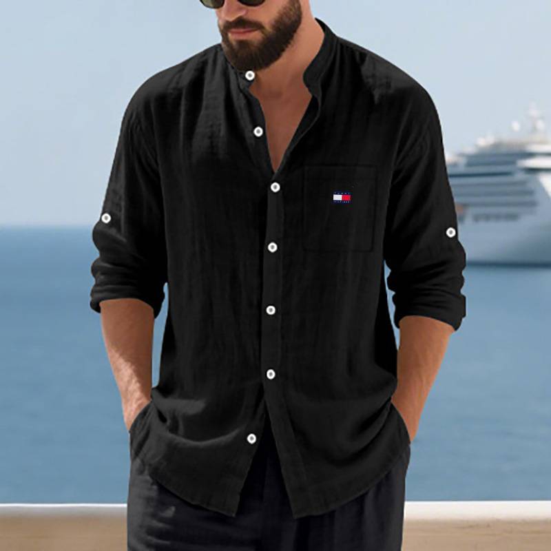 Men's Comfortable Cotton-linen 2‑Piece Set