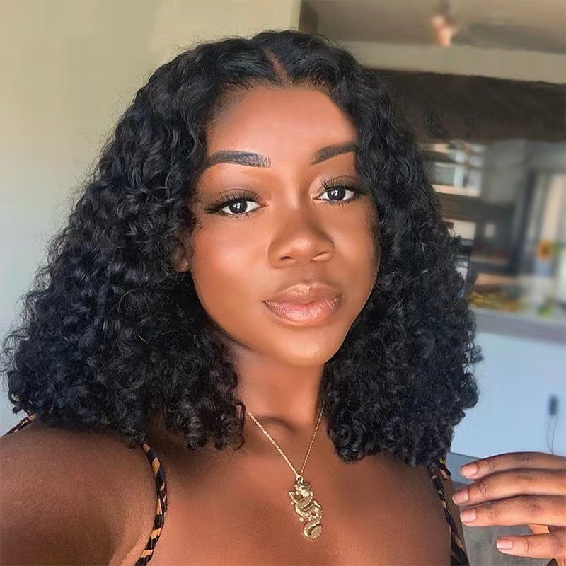 Same Water Curly Hair Wear And Go Wigs 180% Density Glueless HD Lace Ready To Wear Wigs