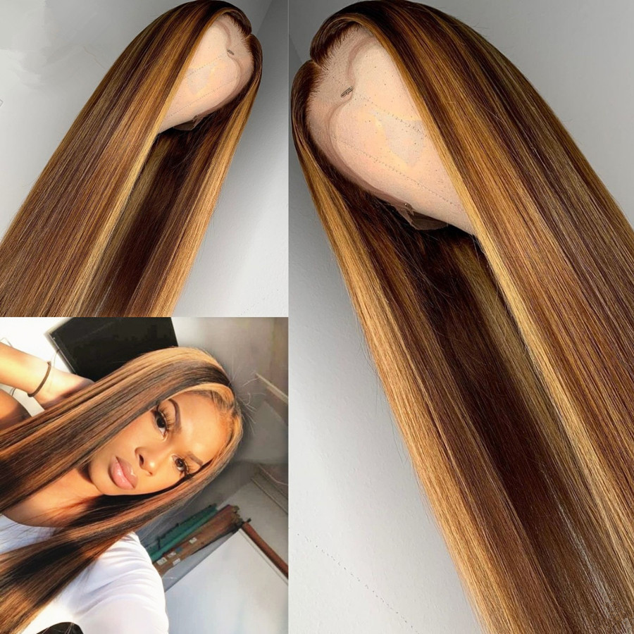 Straight Sair Frontal Silk Straight Glueless HD Lace Wig