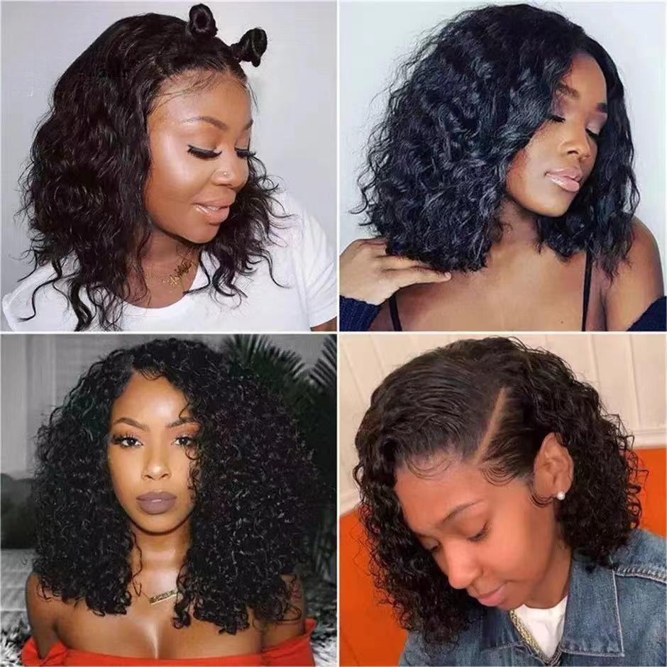 Same Water Curly Hair Wear And Go Wigs 180% Density Glueless HD Lace Ready To Wear Wigs