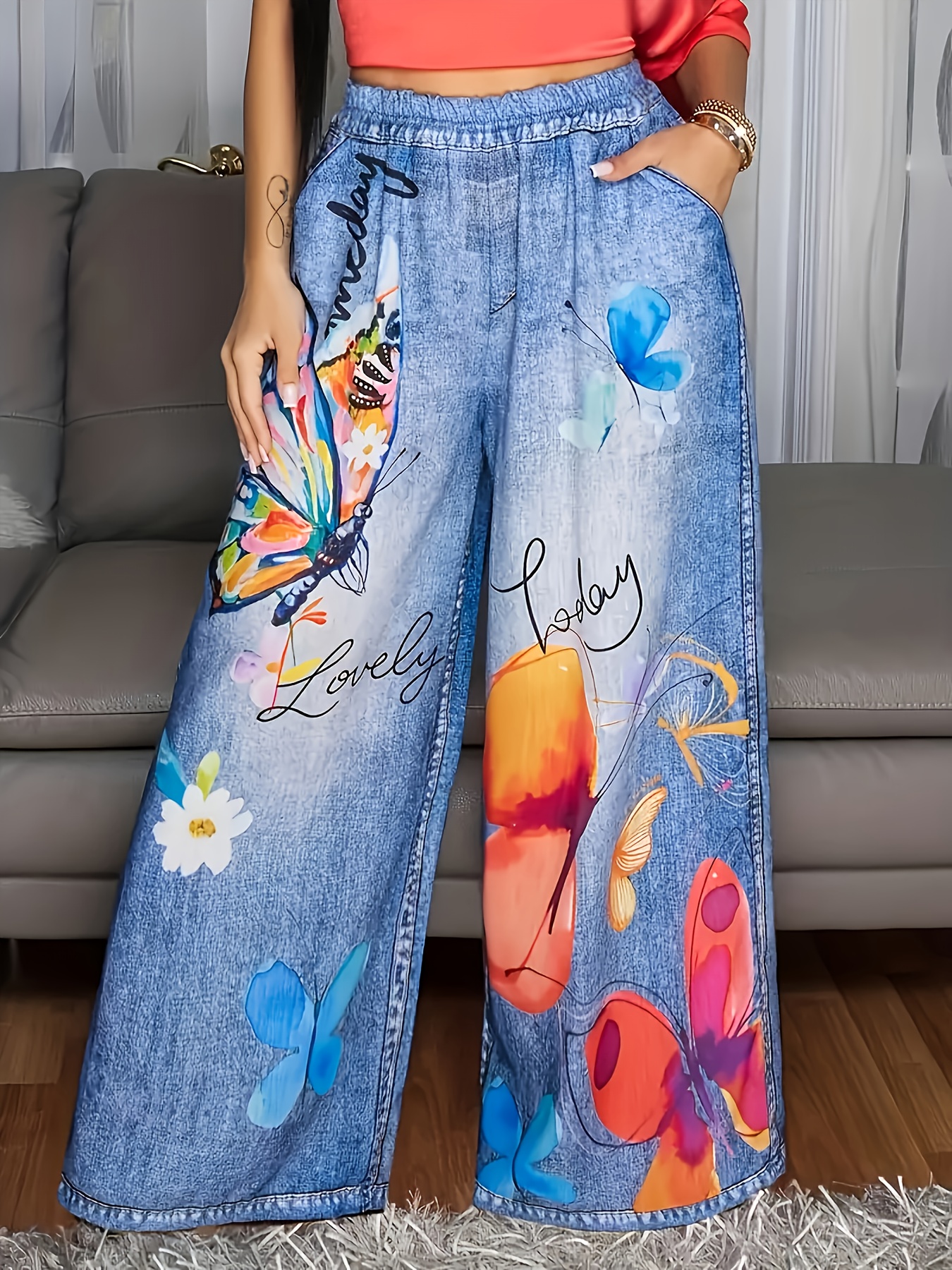 Women's Exclusive Design Casual  Comfort Wide-Leg Pants
