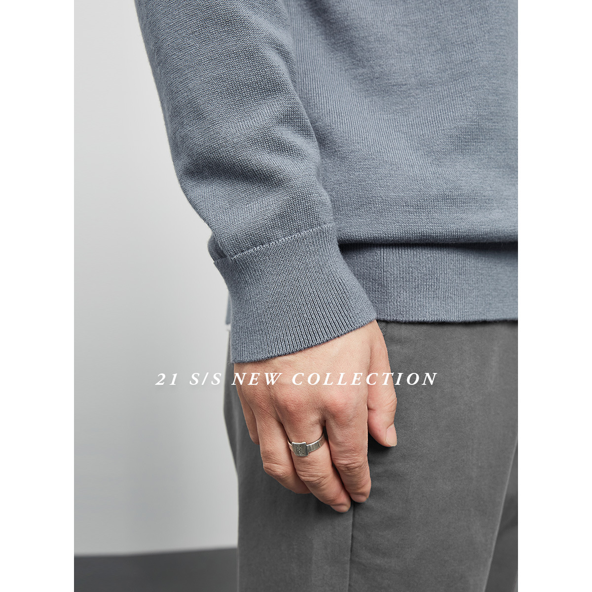 2023 autumn men's round neck sweater