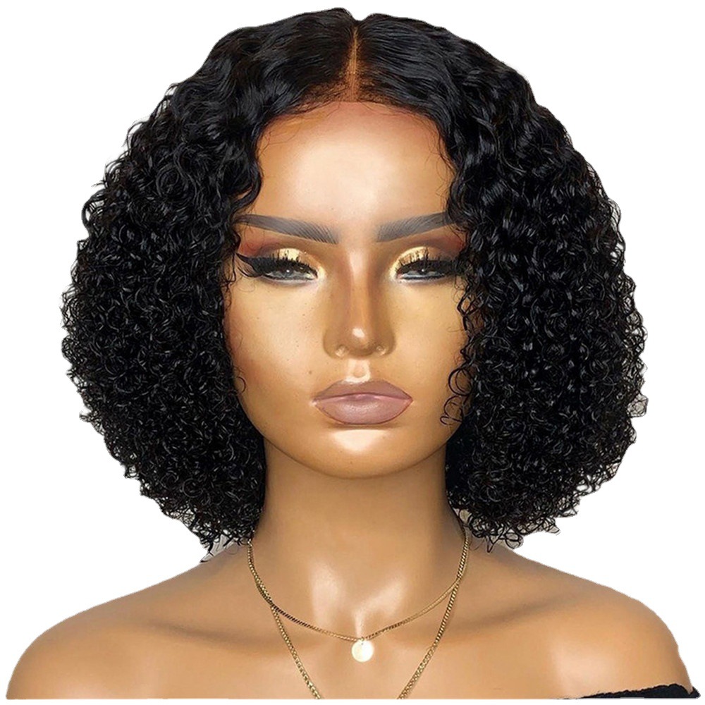 High density wig curly hair