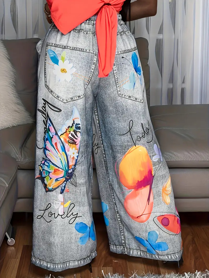 Women's Exclusive Design Casual  Comfort Wide-Leg Pants