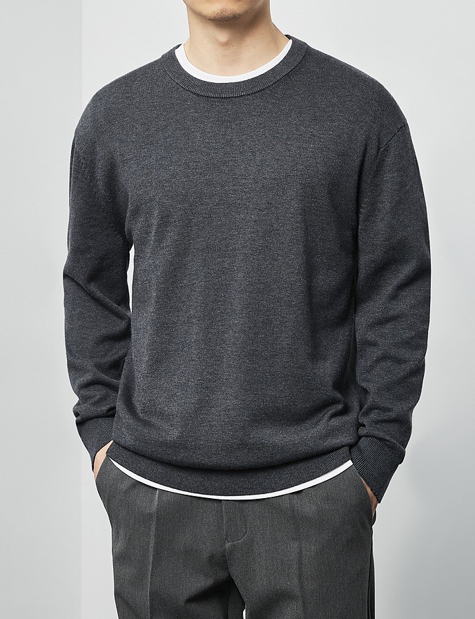 2023 autumn men's round neck sweater