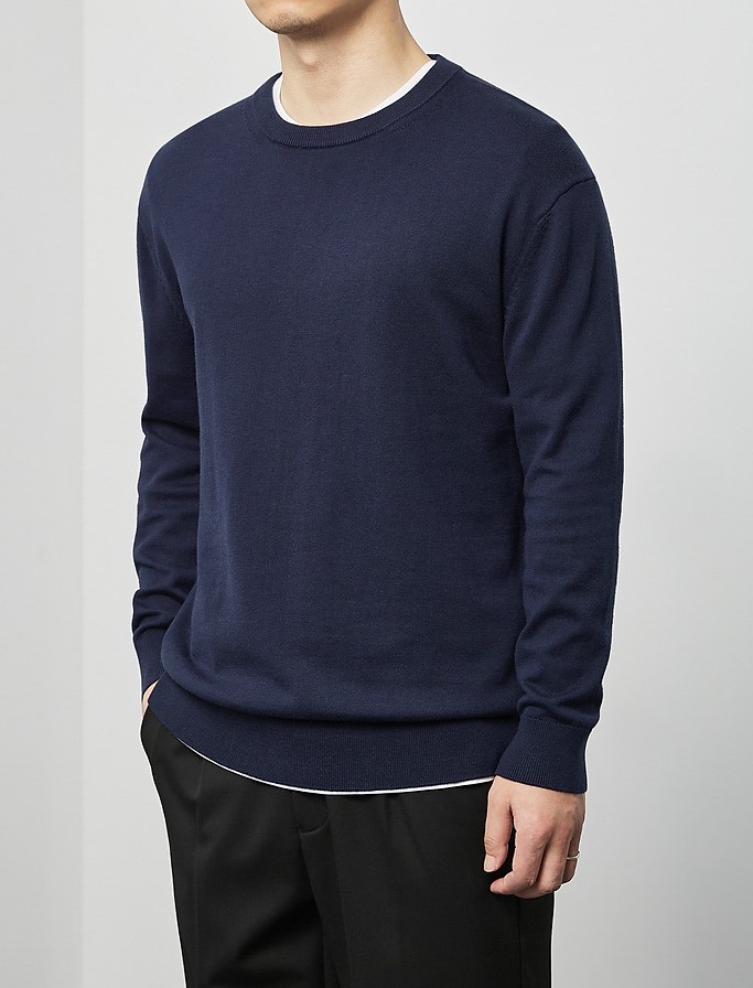 2023 autumn men's round neck sweater