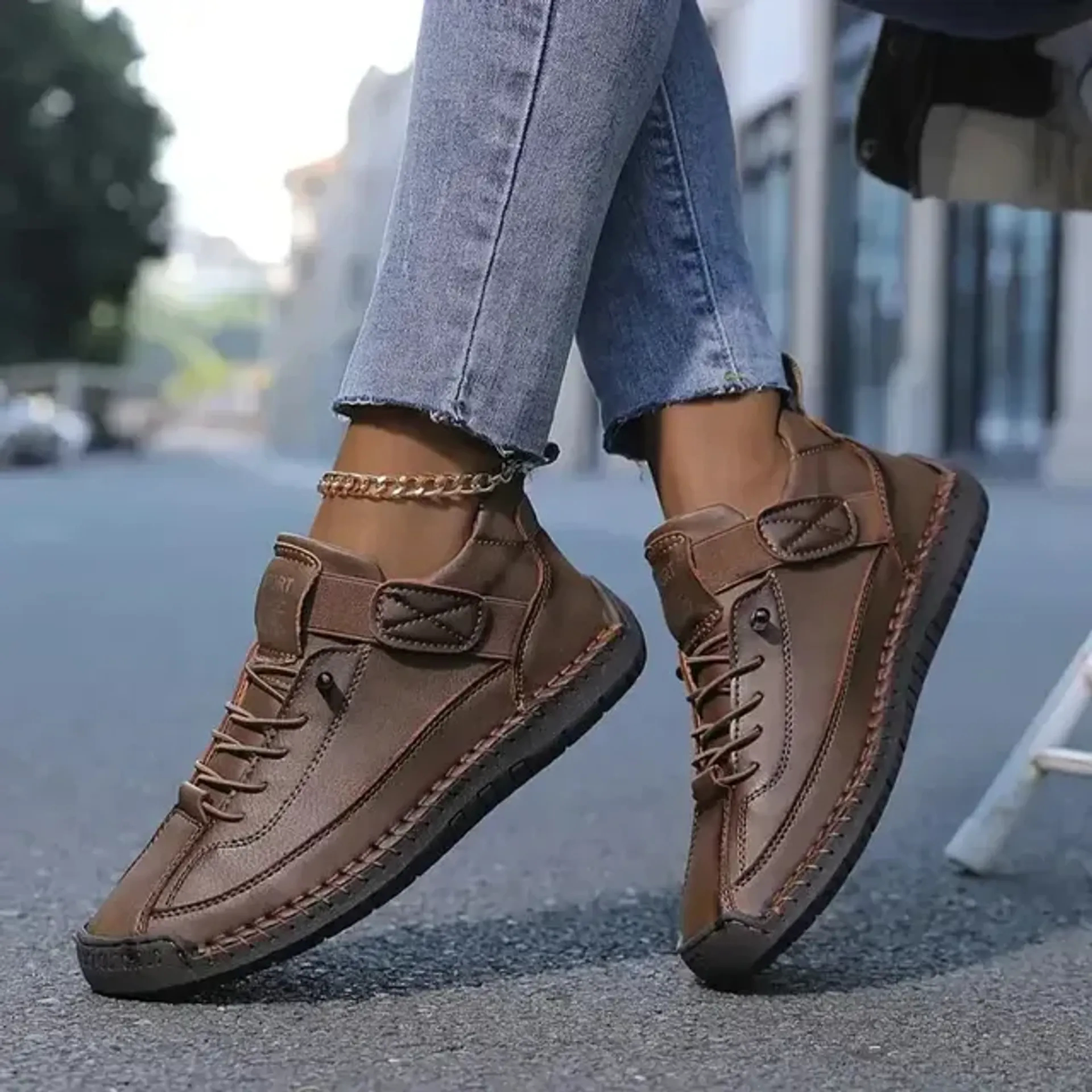 🔥 Women's Handmade Leather Orthopedic Comfy Shoes