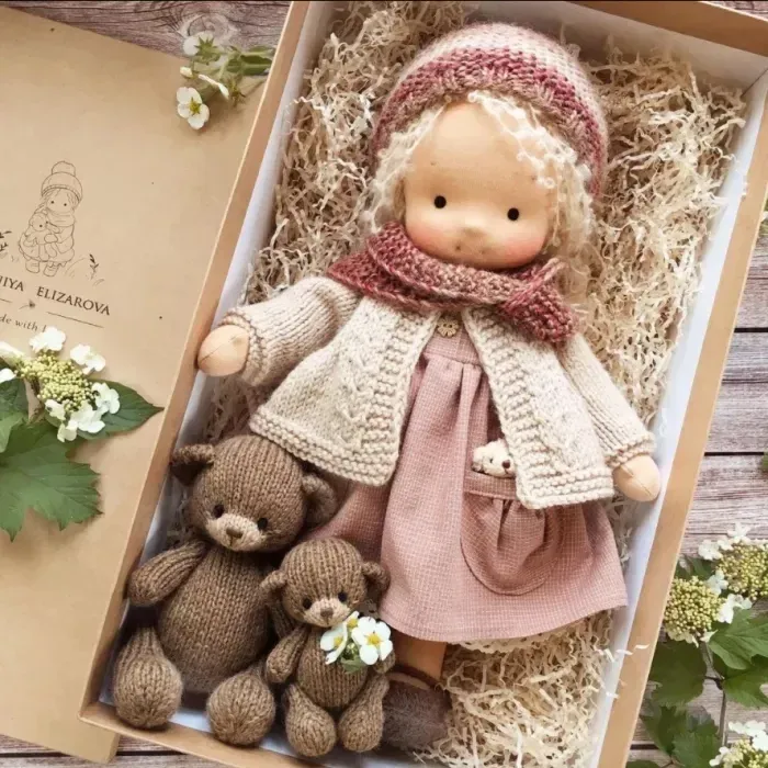 🎁Awsome Gift for Kids-Handmade Waldorf Doll