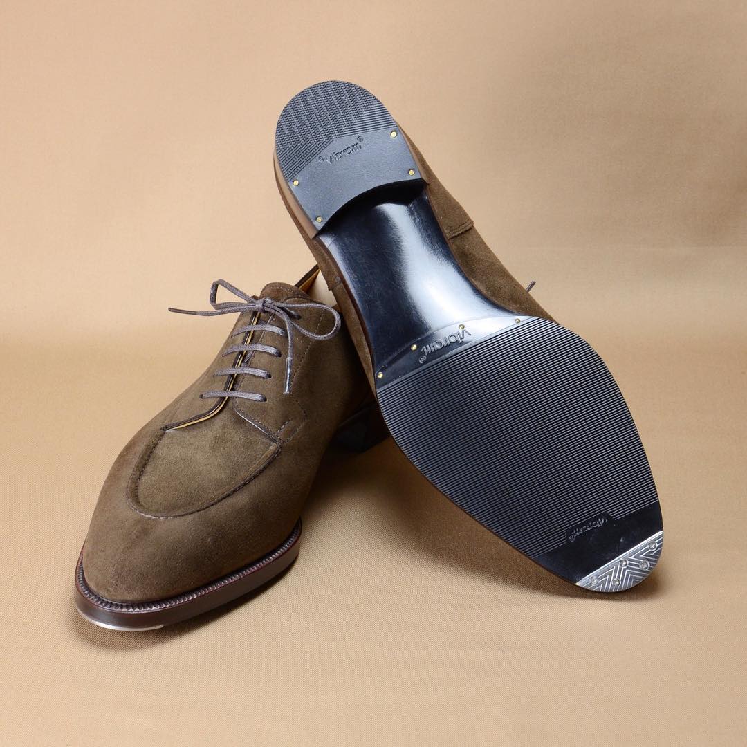 New Grey Nubuck Lace-Up Shoes-Zittor
