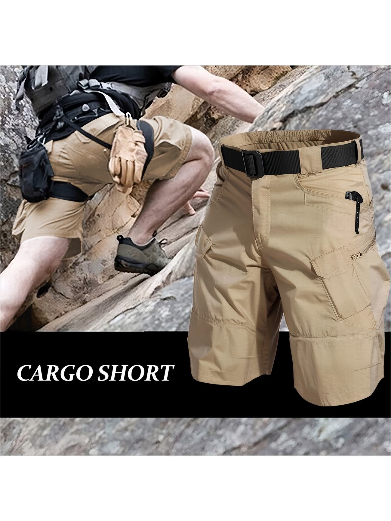 ✨Clearance Sale 50% OFF -  Men Cargo Shorts, Breathable Quick Dry Tactical Work Pants With Multi Pockets