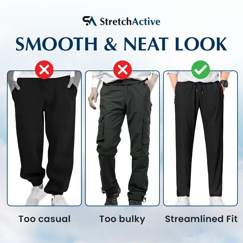 StretchActive - Unisex Ultra Stretch Quick Drying Pants