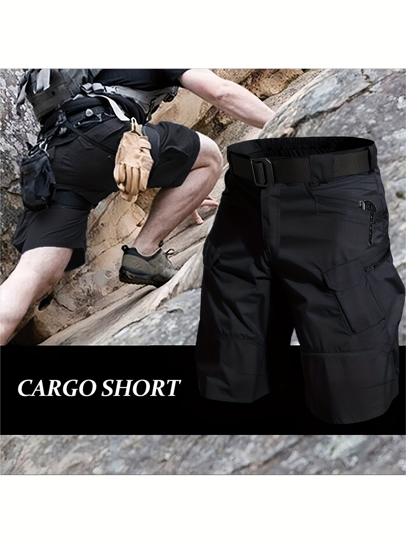 ✨Clearance Sale 50% OFF -  Men Cargo Shorts, Breathable Quick Dry Tactical Work Pants With Multi Pockets