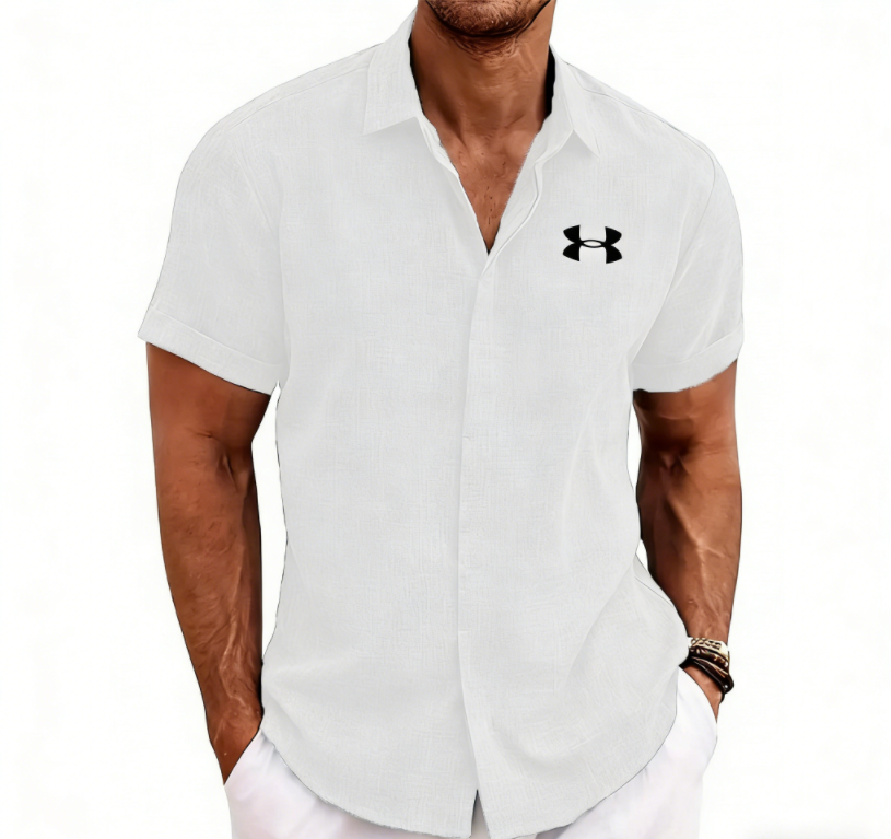 Light Mature Casual Linen Shirt