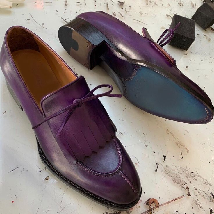 Handmade Men's Fringe Split Toe Shoes-Zittor