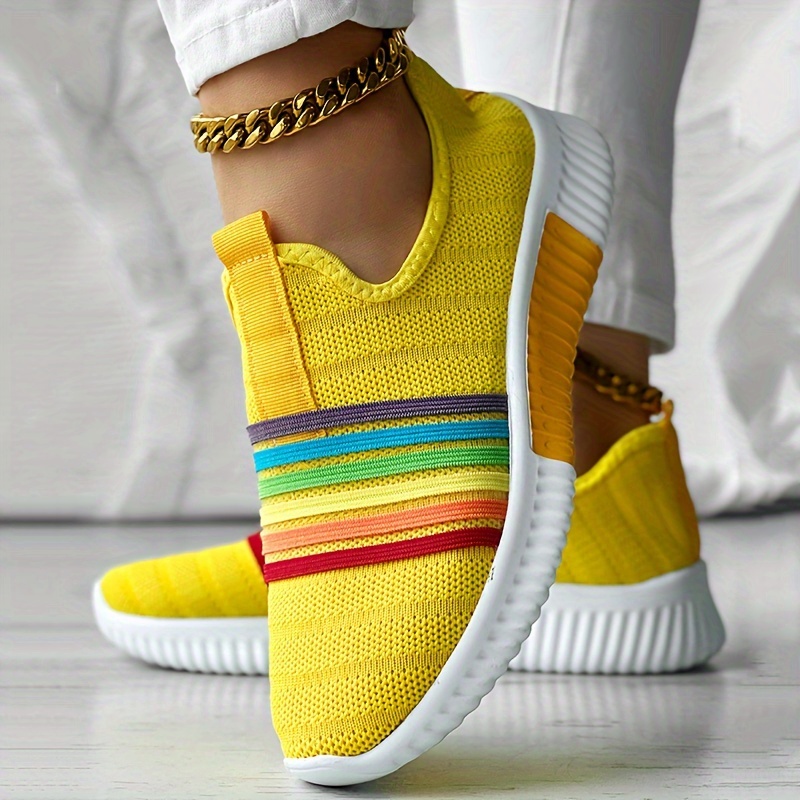 Women's Colorful Knitted Sneakers