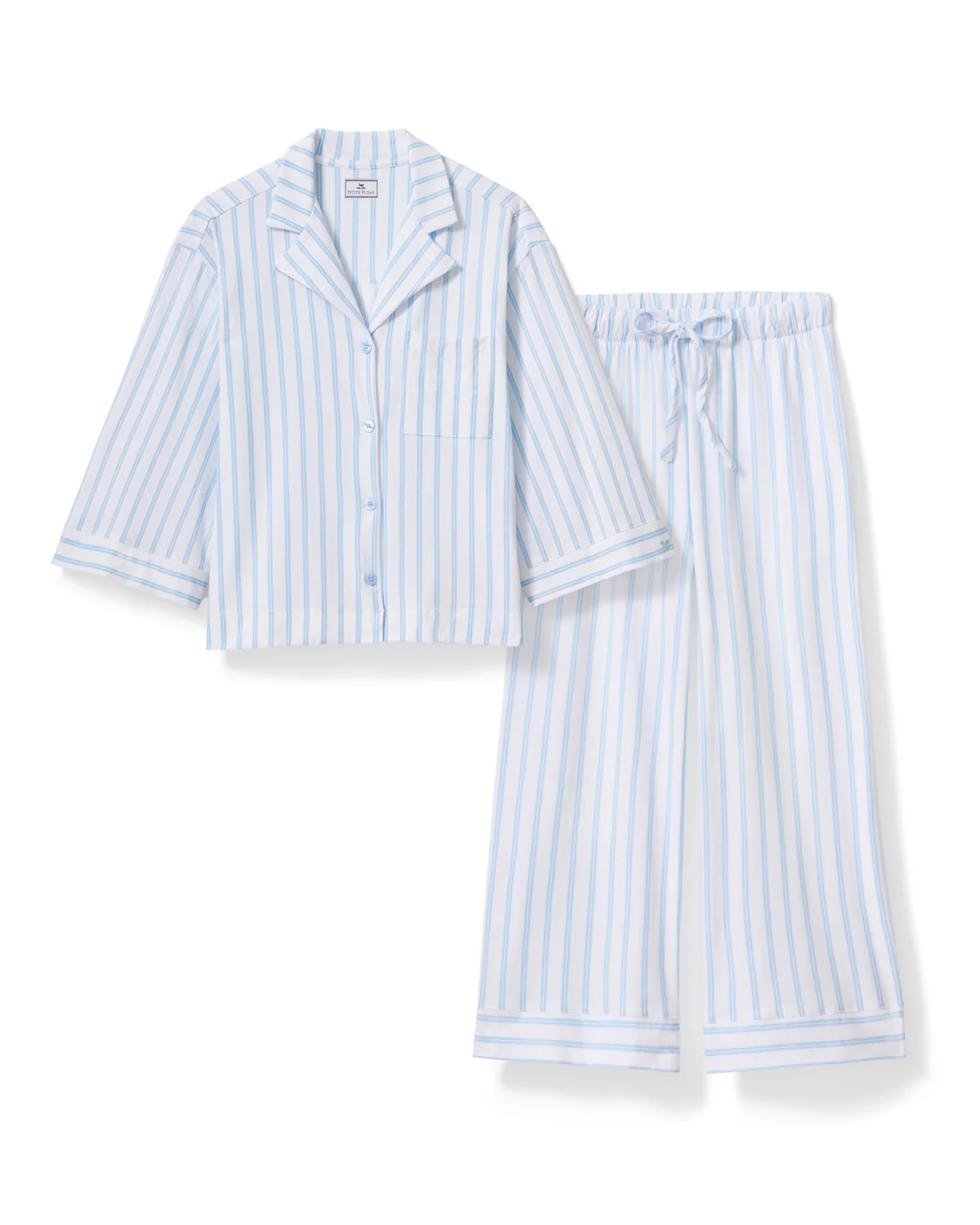 The Olivia Wide-Leg Pima Cotton Pajama Set