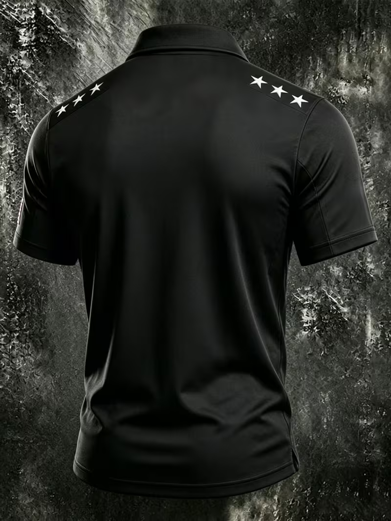 Men’s Patriotic Quick-Dry Tactical Polo Shirt-Embrace American Freedom
