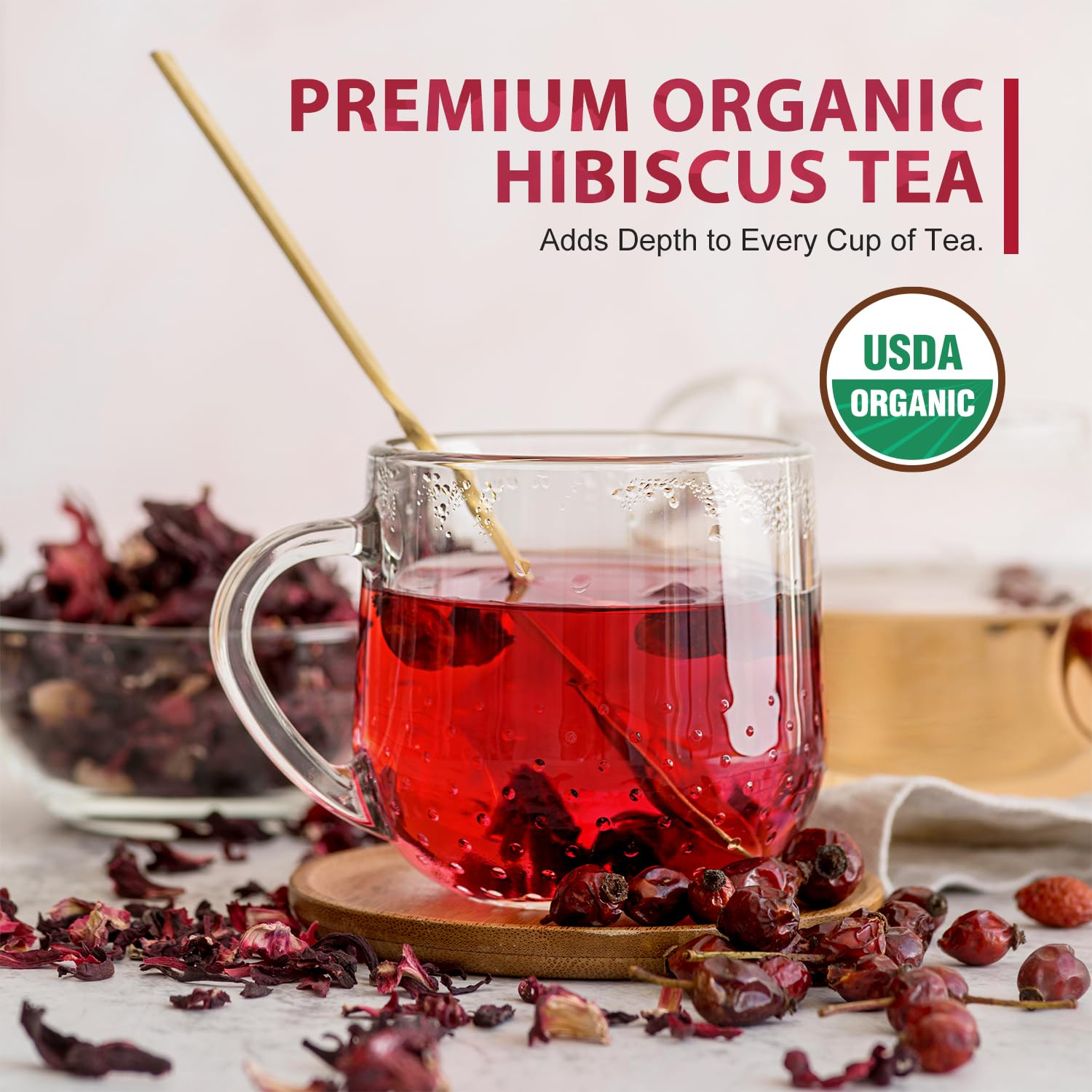 Natural Hibiscus Herbal Tea – Daily Wellness Drink