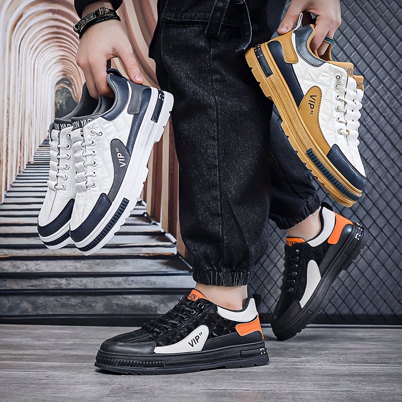 Trendy Color Block Men's Casual Air Sneakers