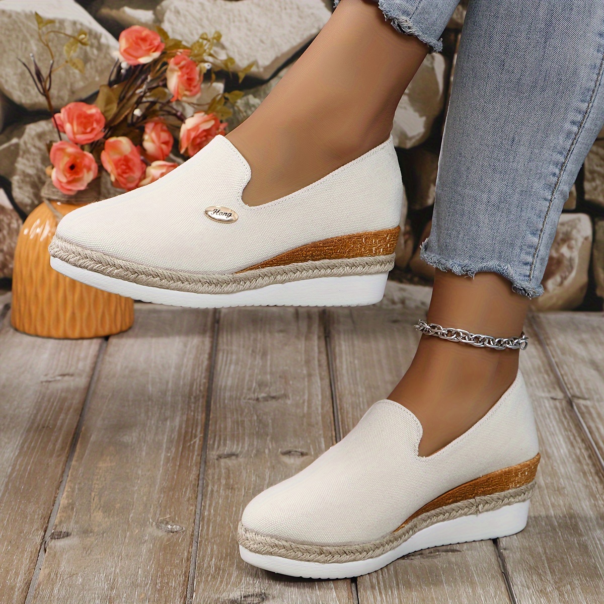 Women's Solid Color Casual Loafers