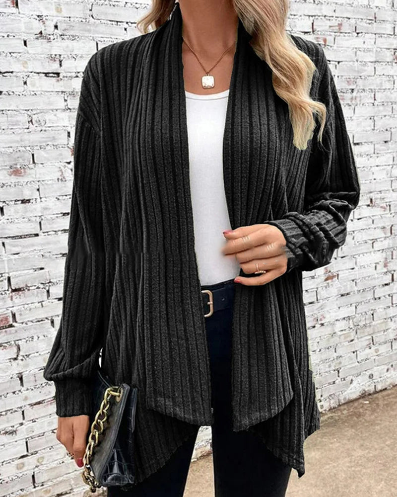 Fall Long sleeve solid color popular cardigan jacket