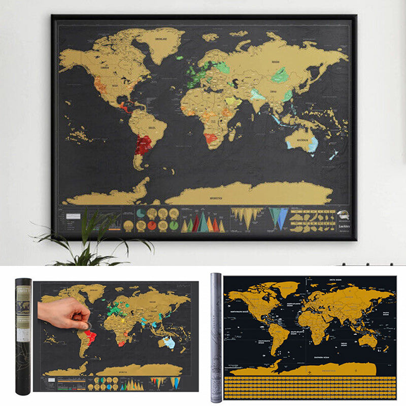 🔥LAST DAY 60% OFF🔥Scratch Map of the World-FREE SHIPPING