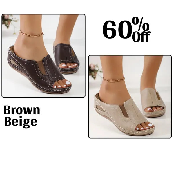 🔥Last Day Sale 50%🔥 Comfortable Orthopedic Flat Sandals for Women!