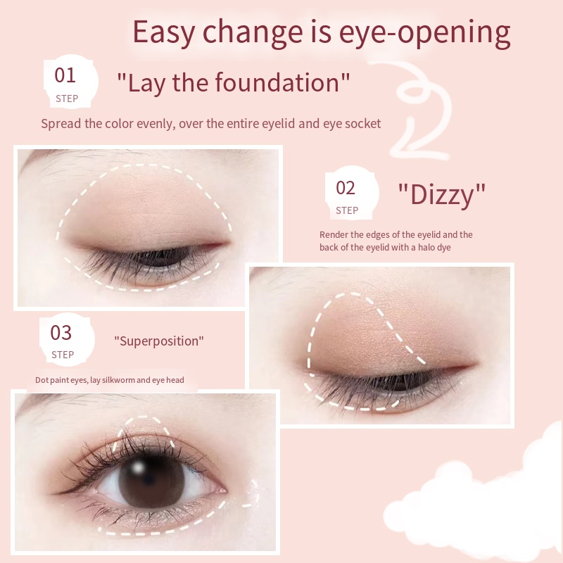 【New products imported from Korea】 Eye shadow pen highlight brightening pen eye shadow stick one touch forming new lazy people