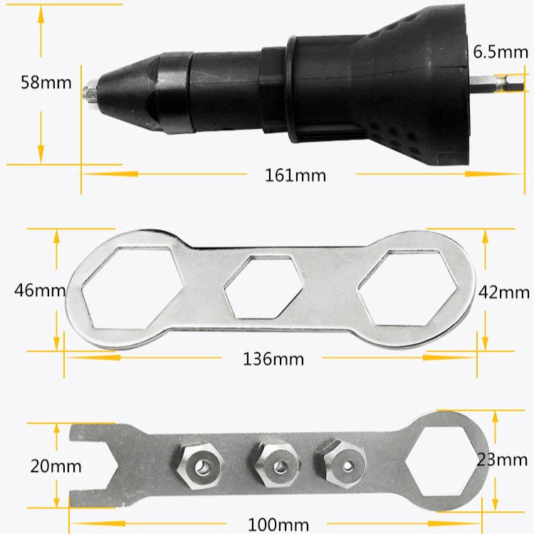 Rivet Gun Adapter