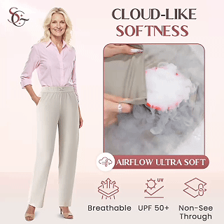 SoftyGrace - High Rise Silky Soft Pull-on Comfort Pants