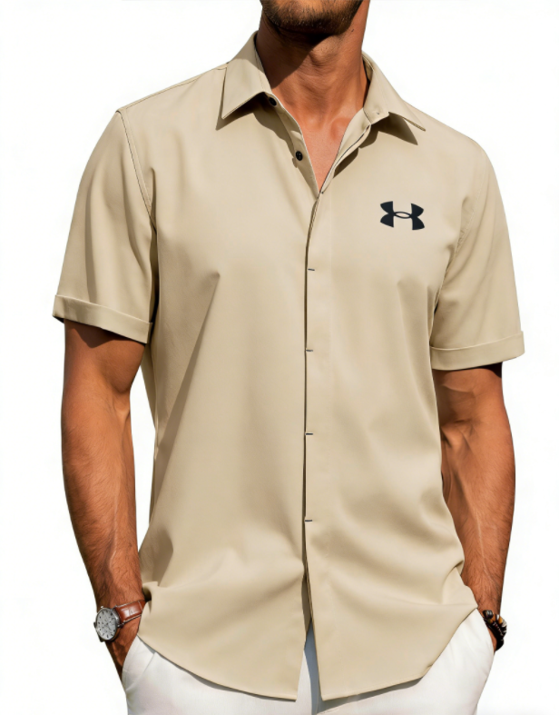 Light Mature Casual Linen Shirt