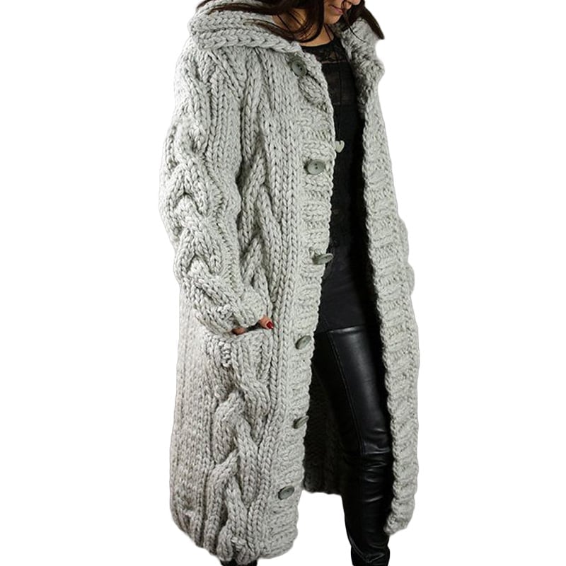 2023 Knitted Thick-Line Jumper Coat