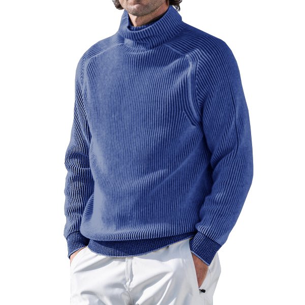 Cashmere turtleneck ski sweater
