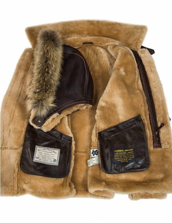JACKET PILOT FROM SHEEPSKIN B-7 ARCTIC PARKA ART.208[FREE SHIPPING TODAY]