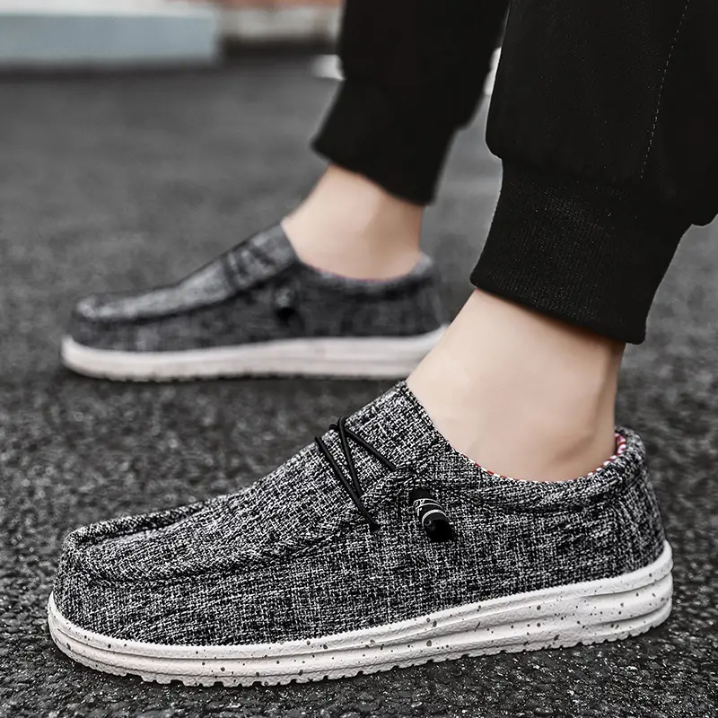 Mens Trendy Solid Slip On Loafer Shoes Comfy Non Slip Casual Breathable Sneakers For Mens Outdoor Activities Shop The Latest Trends Temu details 0