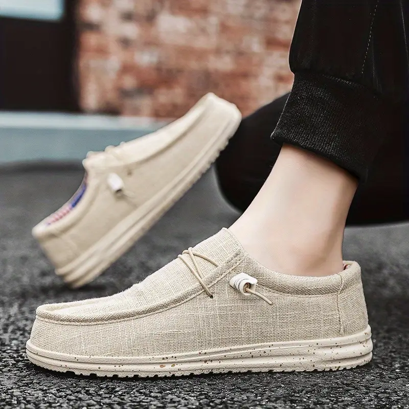 Mens Trendy Solid Slip On Loafer Shoes Comfy Non Slip Casual Breathable Sneakers For Mens Outdoor Activities Shop The Latest Trends Temu details 5
