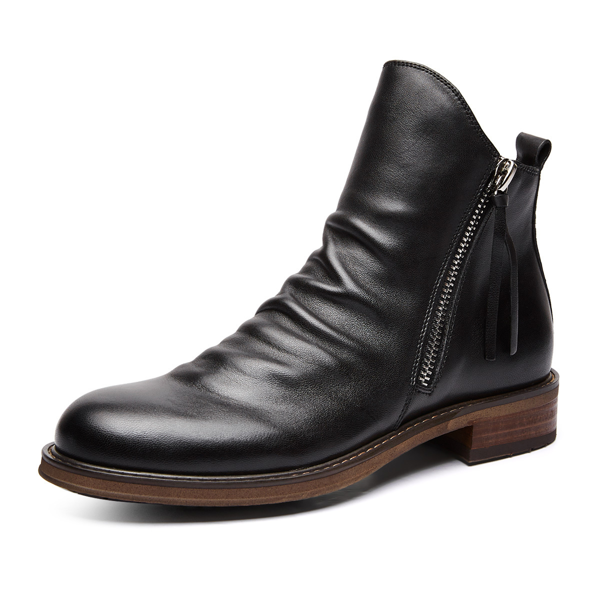 Men's shoes tassel boots men's leather boots 48 large size