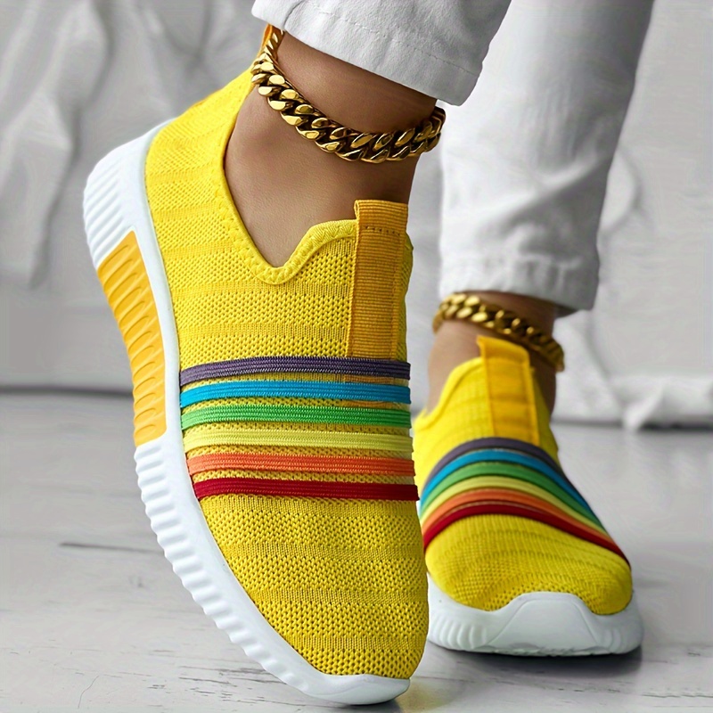 Women's Colorful Knitted Sneakers